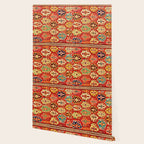 Antique Turkish Kilim Rug Print Wallpaper Gallery Image 2