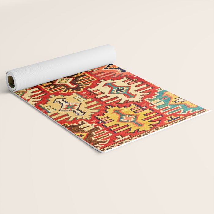 Antique Turkish Kilim Rug Print Yoga Mat Gallery Image 2