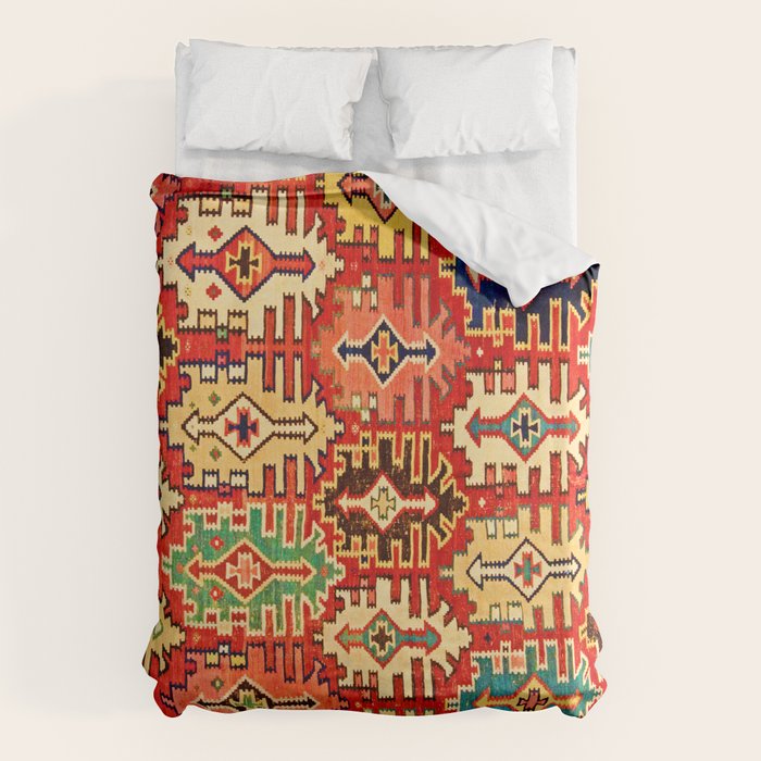 Antique Turkish Kilim Rug Print Duvet Cover Gallery Image 6