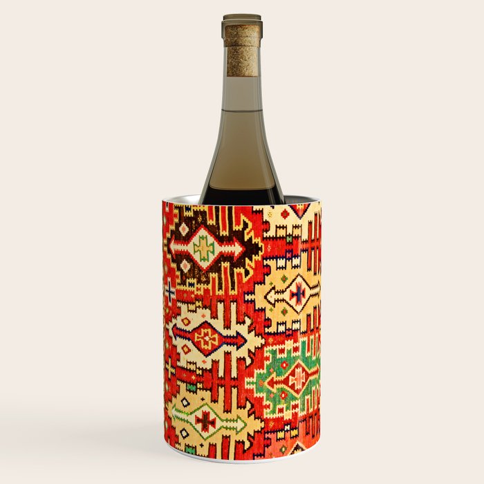 Antique Turkish Kilim Rug Print Wine Chiller Gallery Image 2