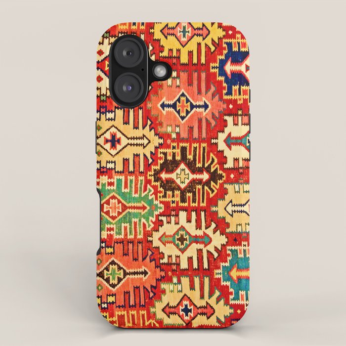Antique Turkish Kilim Rug Print iPhone Case Gallery Image 1
