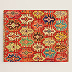 Antique Turkish Kilim Rug Print Jigsaw Puzzle Gallery Image 1