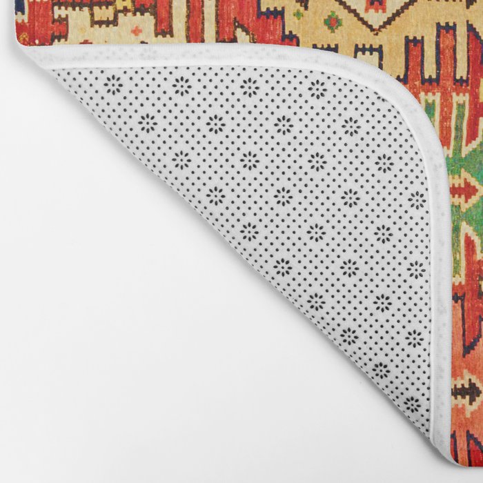 Antique Turkish Kilim Rug Print Bath Mat Gallery Image 2