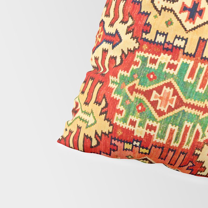 Antique Turkish Kilim Rug Print Pillow Sham Gallery Image 4
