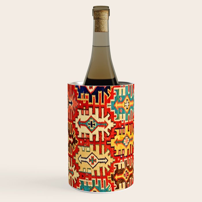 Antique Turkish Kilim Rug Print Wine Chiller Gallery Image 3