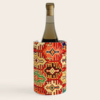Antique Turkish Kilim Rug Print Wine Chiller Gallery Image 1