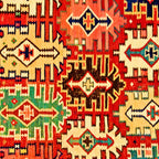 Antique Turkish Kilim Rug Print Coffee Mug Gallery Image 2