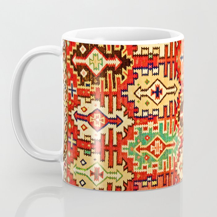 Antique Turkish Kilim Rug Print Coffee Mug Gallery Image 3