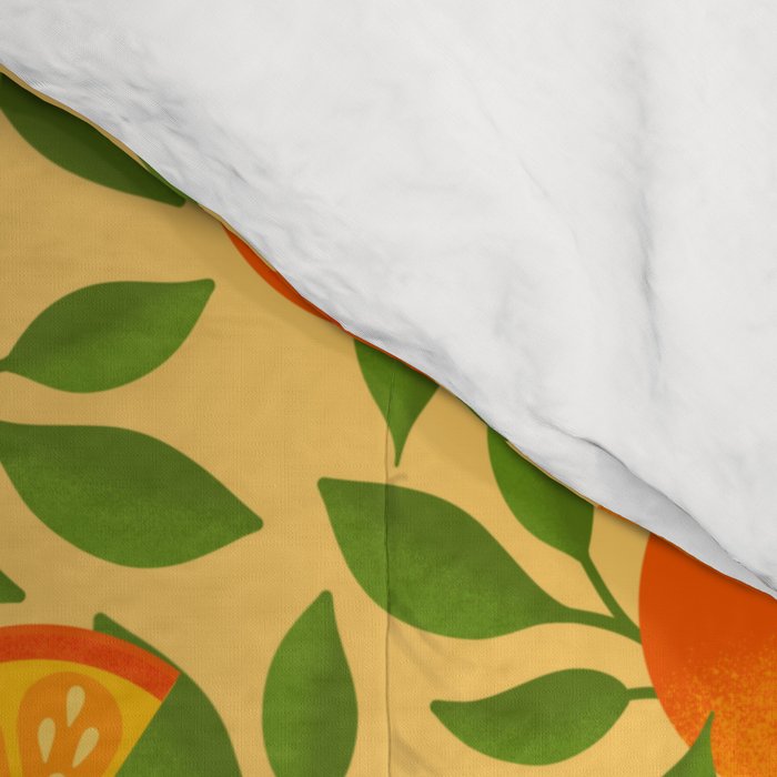Orange Pattern on Yellow Comforter Gallery Image 4