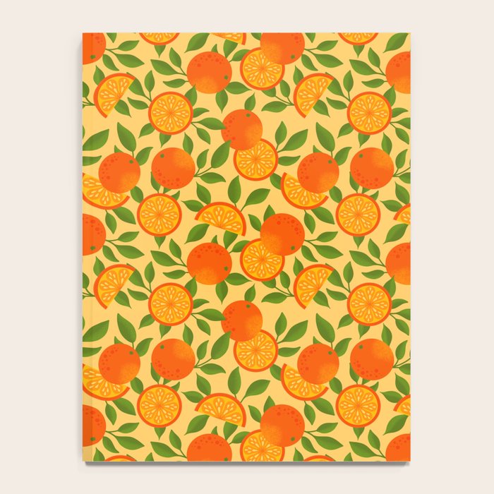 Orange Pattern on Yellow Notebook Gallery Image 4