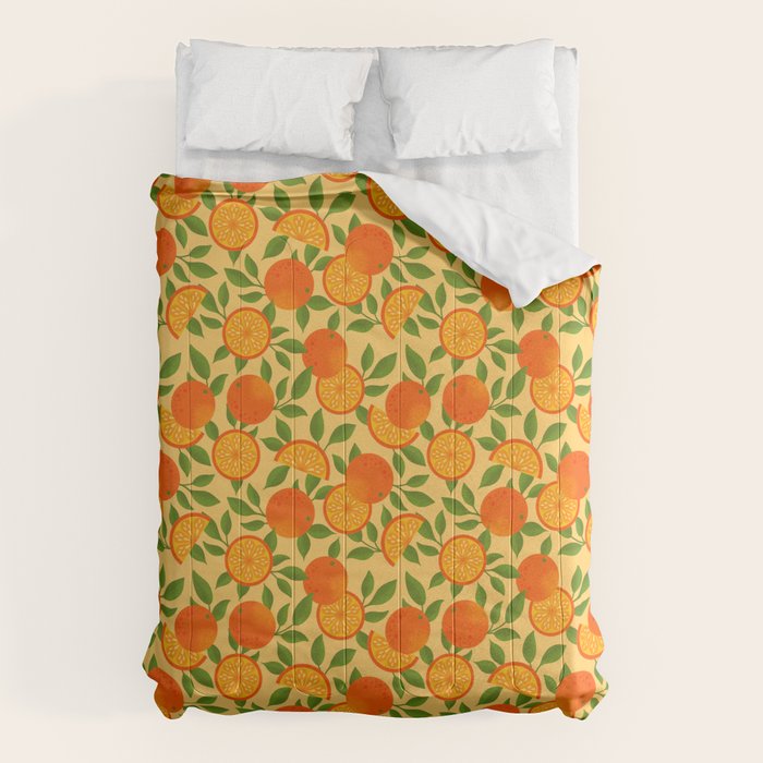Orange Pattern on Yellow Comforter Gallery Image 6