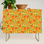 Orange Pattern on Yellow Credenza Gallery Image 1