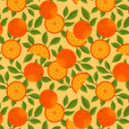 Orange Pattern on Yellow Coffee Mug Gallery Image 2
