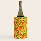 Orange Pattern on Yellow Wine Chiller Gallery Image 1