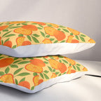 Orange Pattern on Yellow Pillow Sham Gallery Image 3