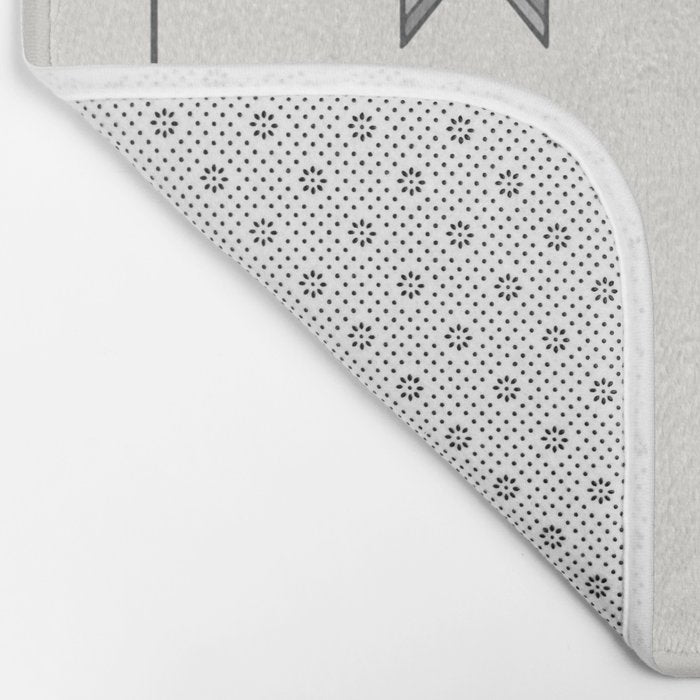 Vertical Arrow Patterns - Cream and Neutral Earth Tones Bath Mat Gallery Image 2