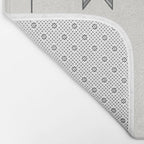 Vertical Arrow Patterns - Cream and Neutral Earth Tones Bath Mat Gallery Image 2