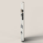 Vertical Arrow Patterns - Cream and Neutral Earth Tones iPhone Case Gallery Image 2