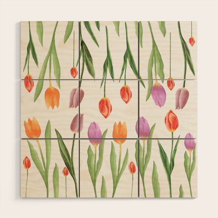 Tulips Wood Wall Art Gallery Image 1