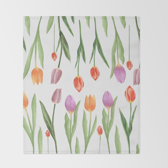 Tulips Throw Blanket Gallery Image 2