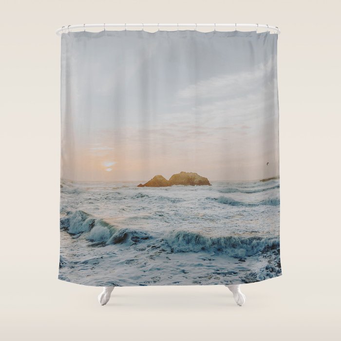 summer sunset vi / san francisco, california Shower Curtain Gallery Image 1