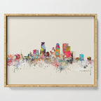 minneapolis skyline Serving Tray Gallery Image 1