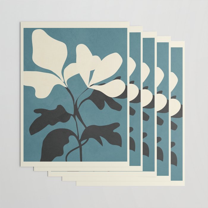 Abstract Modern Flowers 2 Wrapping Paper Gallery Image 3