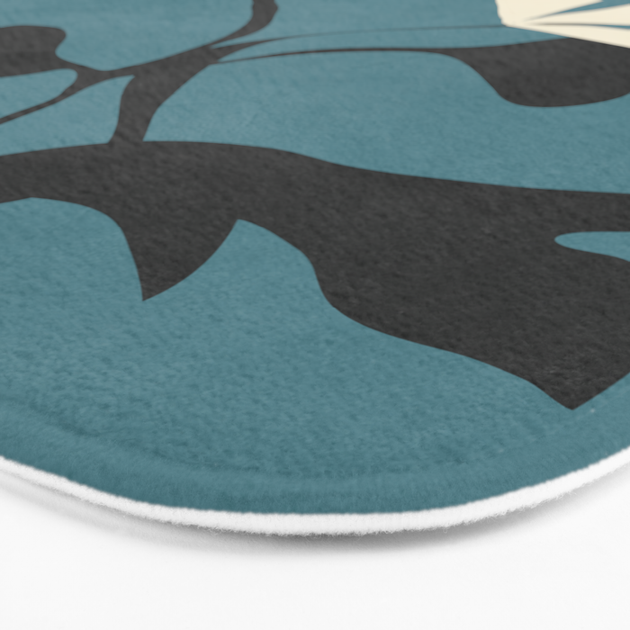 Abstract Modern Flowers 2 Bath Mat Gallery Image 3