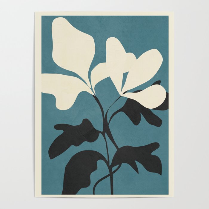 Abstract Modern Flowers 2 Poster Gallery Image 1