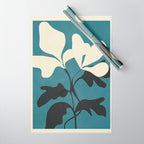 Abstract Modern Flowers 2 Wrapping Paper Gallery Image 1