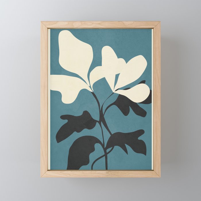 Abstract Modern Flowers 2 Mini Art Print Gallery Image 1