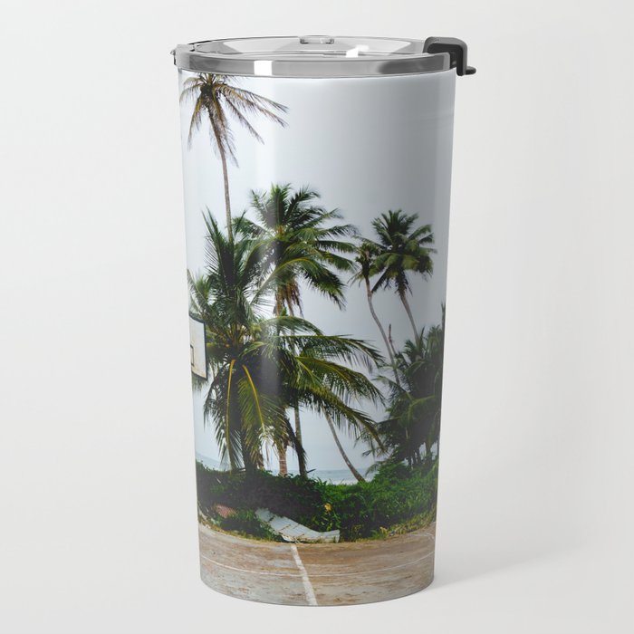 Basketball on Isla Bastimento, Bocas del Toro, Panama Travel Mug Gallery Image 2