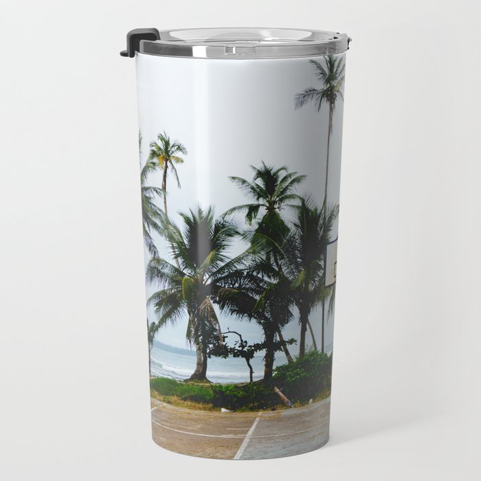 Basketball on Isla Bastimento, Bocas del Toro, Panama Travel Mug Gallery Image 3