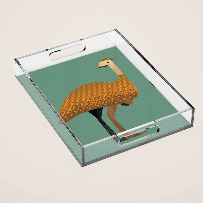 Whimsy Emu Acrylic Tray Gallery Image 1