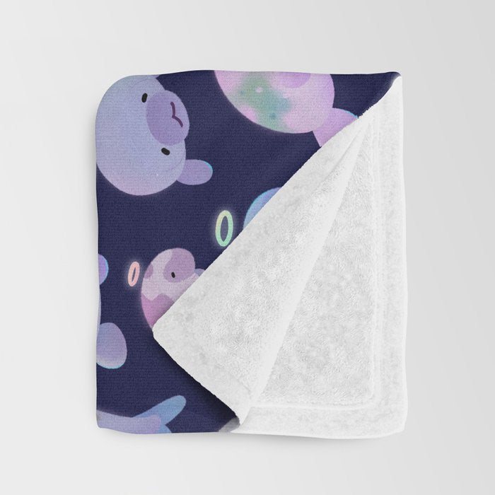 Sea cow (Sirenians) Throw Blanket Gallery Image 3