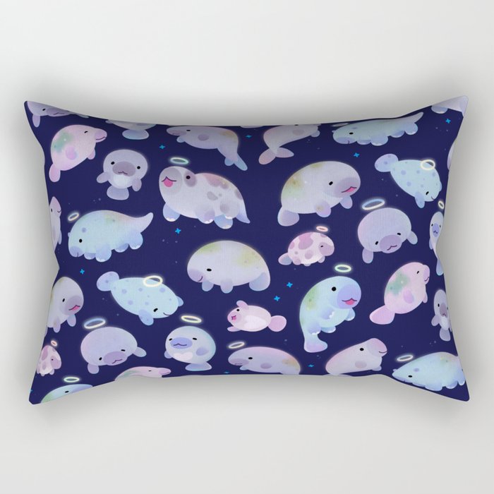 Sea cow (Sirenians) Rectangular Pillow Gallery Image 2