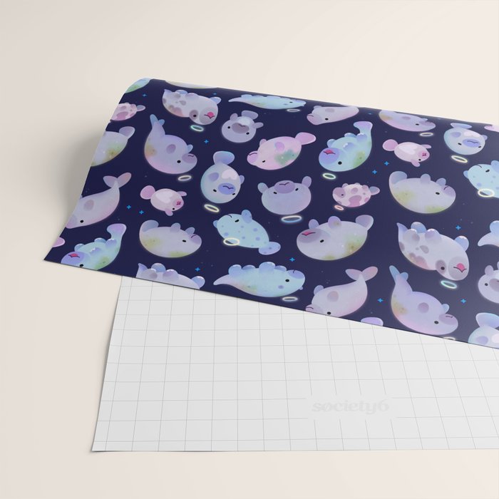 Sea cow (Sirenians) Wrapping Paper Gallery Image 2