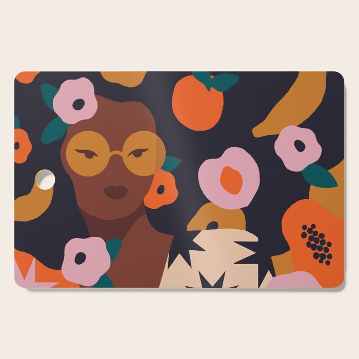 Fruit and Flowers Cutting Board Gallery Image 1