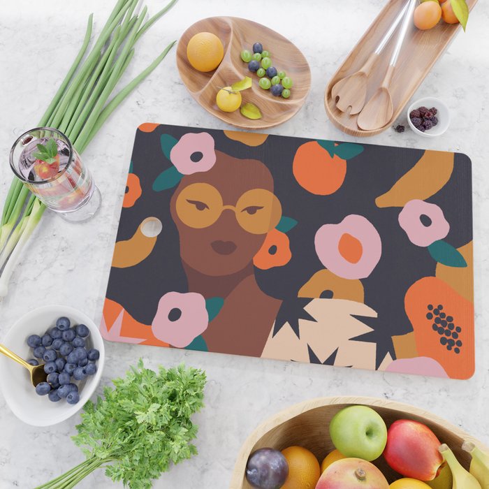 Fruit and Flowers Cutting Board Gallery Image 2