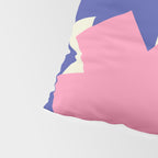 Pop Star Contemporary Abstract Pattern Blue Pink Orange Pillow Sham Gallery Image 4