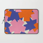 Pop Star Contemporary Abstract Pattern Blue Pink Orange Laptop Sleeve Gallery Image 1