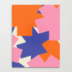 Pop Star Contemporary Abstract Pattern Blue Pink Orange Notebook Gallery Image 4