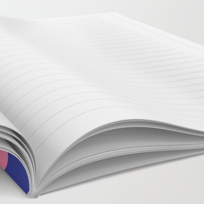 Pop Star Contemporary Abstract Pattern Blue Pink Orange Notebook Gallery Image 2