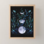 Phase & Grow - Teal Mini Art Print Gallery Image 1