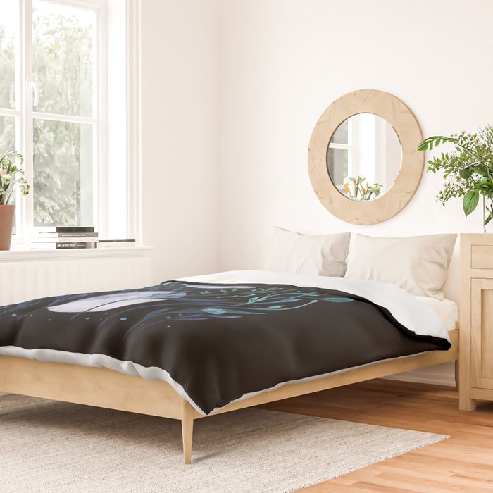 Phase & Grow - Teal Duvet Cover Gallery Image 2