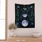 Phase & Grow - Teal Wall Tapestry Gallery Image 2
