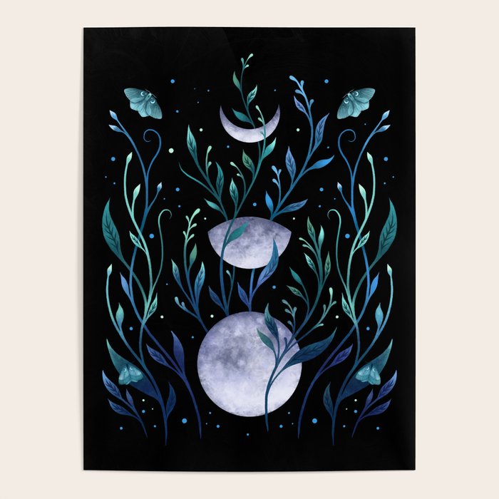 Phase & Grow - Teal Poster Gallery Image 1
