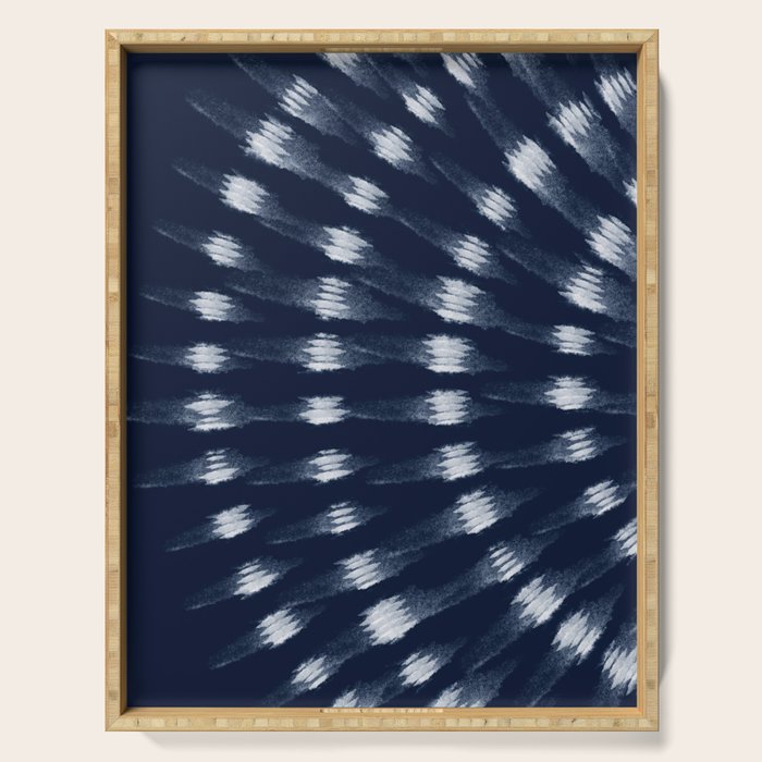 Shibori tie dye I Serving Tray Gallery Image 1