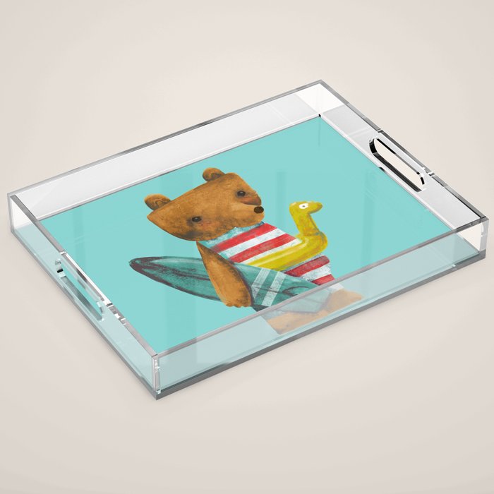 Summer Bear Acrylic Tray Gallery Image 1