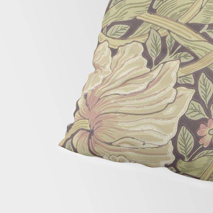 William Morris Vintage Pimpernel Bullrush Russet Pillow Sham Gallery Image 4